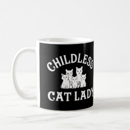 Taza De Café dama de gato sin hijos