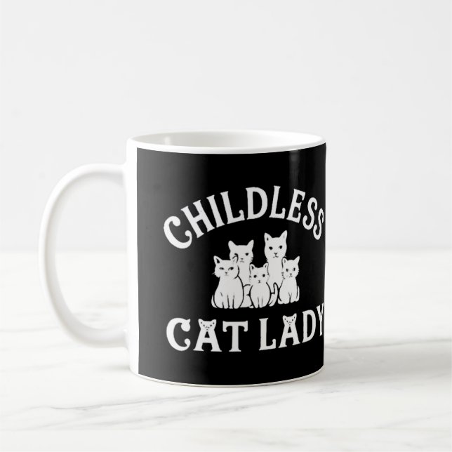 Taza De Café dama de gato sin hijos (Izquierda)