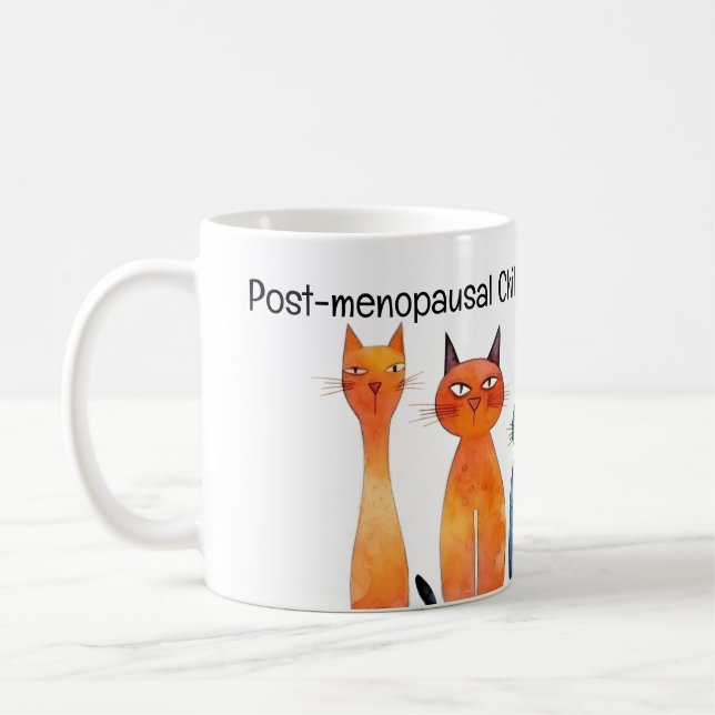 Taza De Café Dama de gato sin niños posmenopáusica para Kamala  (Izquierda)