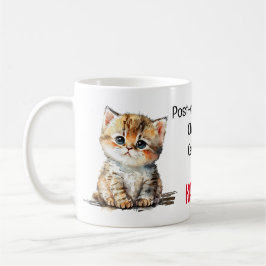 Taza De Café Dama de gatos sin hijos y poco menopáusica de Kitt