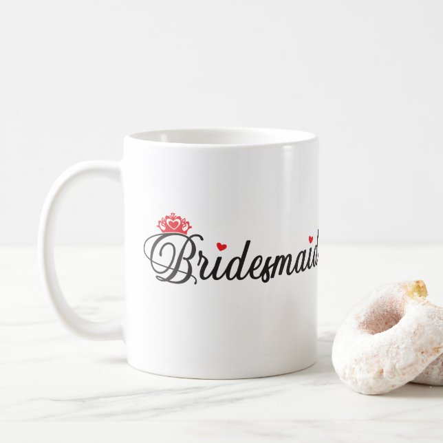 Taza De Café Dama de honor (Con donut)