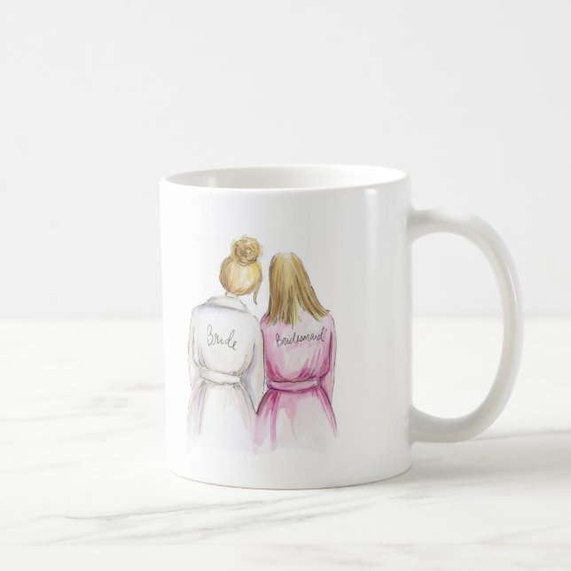Taza De Café ¿Dama de honor? Criada larga del Bl de la novia (Derecha)