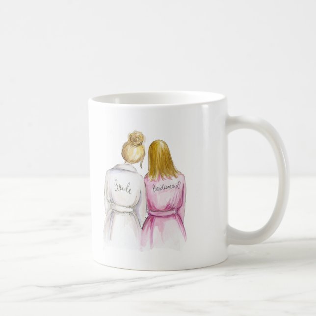 Taza De Café ¿Dama de honor? Criada recta oscura del Bl de la (Derecha)