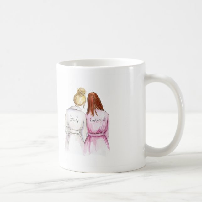 Taza De Café ¿Dama de honor? Criada rubia del Redhead de la (Derecha)