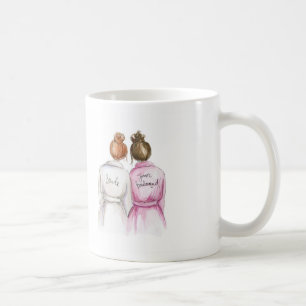 Taza De Café ¿Dama de honor menor? Criada roja del bollo del Br
