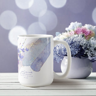 Taza De Café Dama de honor para boda de flores silvestres Peri 