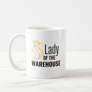 Taza De Café Dama de la bodega - Diseño atestado