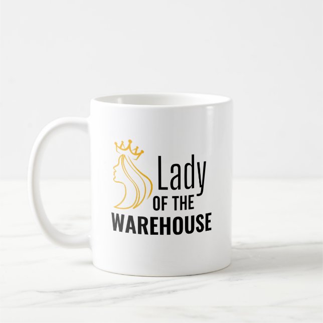 Taza De Café Dama de la bodega - Diseño atestado (Izquierda)