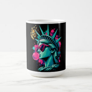 Taza De Café Dama de la Libertad Moderna Pop Art - Gafas de Sol