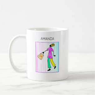 Taza De Café Dama de la moda