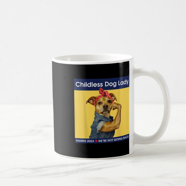 Taza De Café Dama de perro Kamala-harris 2024 (Derecha)