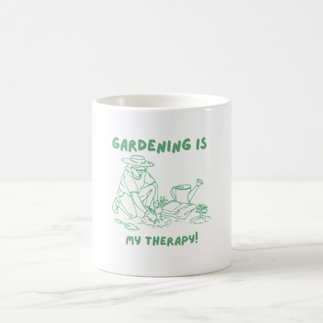 Taza De Café Dama de planta divertida para las mujeres amantes  (Centro)