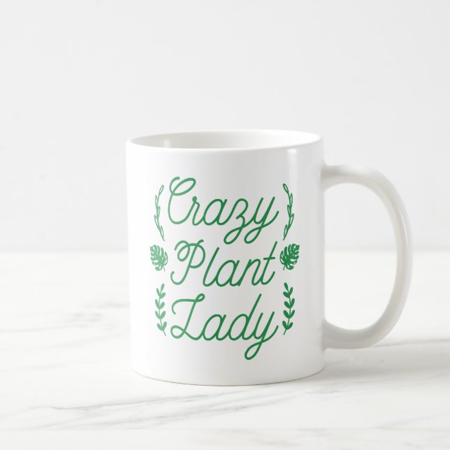 Taza De Café Dama de planta loca (Derecha)