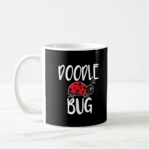 Taza De Café Dama del bicho garabato Mariquita divertida garaba