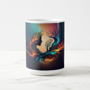 Taza De Café Dama en el Árbol 