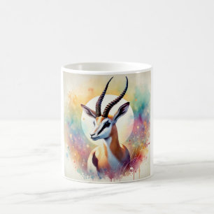 Taza De Café Dama Gazelle 010824AREF101 - Watercolor