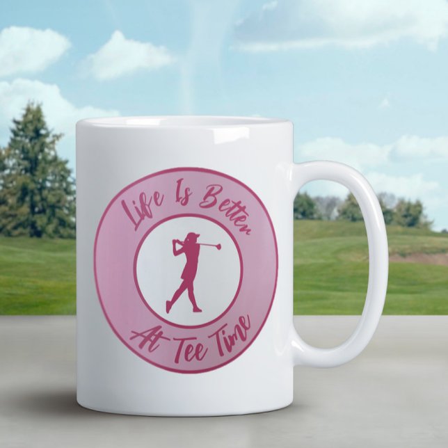 Taza De Café Dama Golfista Hora de Salida Humor Deportivo Chist (Subido por el creador)