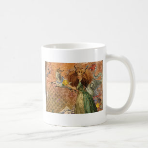 Taza De Café Dama Renacentista Capricornio Fantasía Vintage Zod