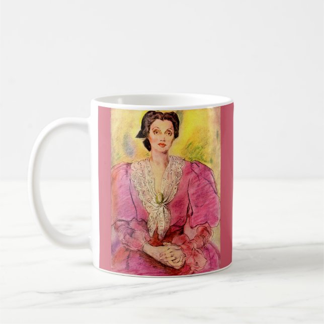 Taza De Café dama rosa (Izquierda)