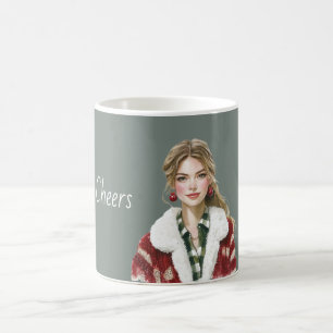 Taza De Café Dama Rubia Pendientes de Granada