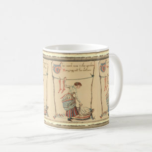 Taza De Café Dama Vintage Hermosa
