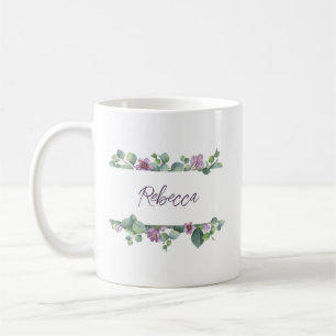 Taza De Café Damas de Honor Personalizadas Eucalipto Boda