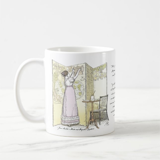 Taza De Café Damas logradas, Jane Austen Orgullo y Prejuicio (Izquierda)