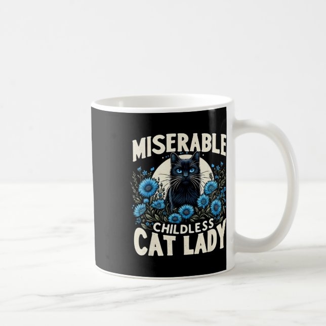 Taza De Café Damas Miserable Gato Infantil Dama De Elecciones E (Derecha)
