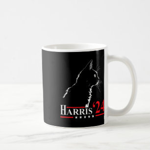 Taza De Café Damas para Kamala Gato Divertido 2024 Presidente K