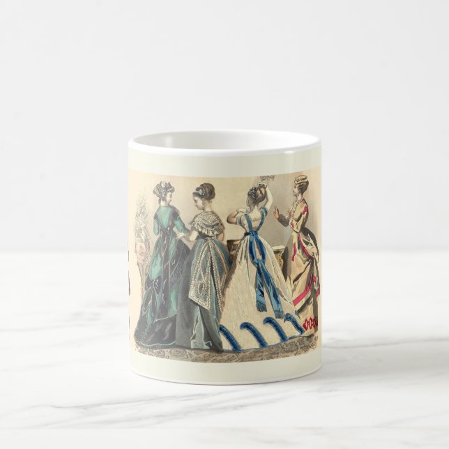 Taza De Café Damas Victorianas Elegantes (Centro)