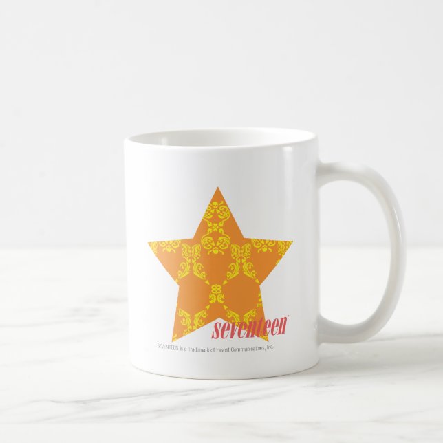 Taza De Café Damasco 3 naranja-amarillos (Derecha)