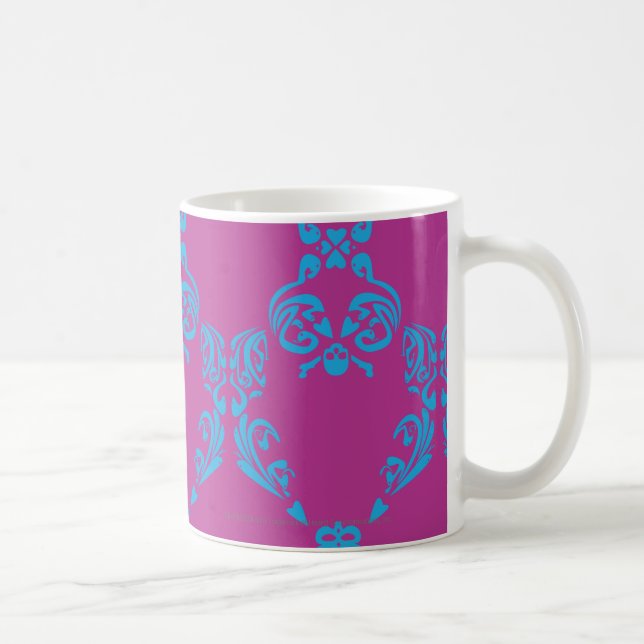 Taza De Café Damasco Aguamarina-Púrpura (Derecha)