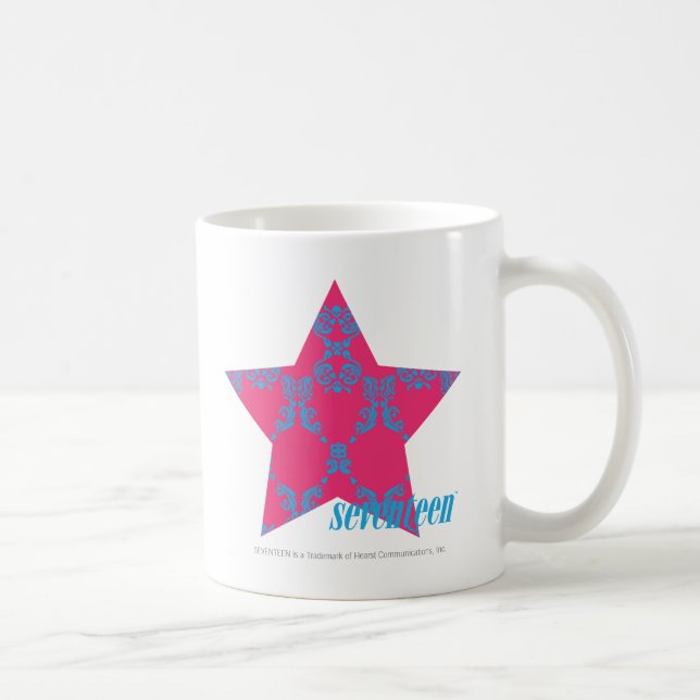 Taza De Café Damasco Aqua-Magenta 2 (Derecha)