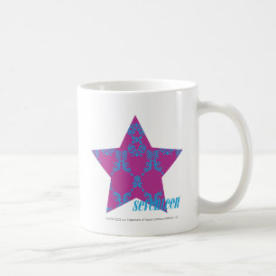 Taza De Café Damasco Aqua-Purple 3