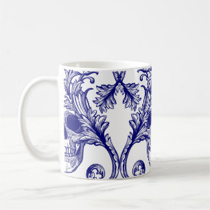 Taza De Café damasco bohemio, adorno sin costura.