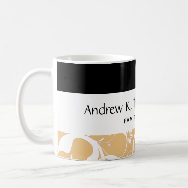 Taza De Café Damasco dental del personal de oficina favorable (Izquierda)