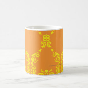 Taza De Café Damasco naranja-amarillo