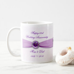 Taza De Café Damask 33.ᵉʳ Boda Aniversario Mug