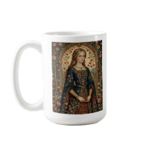 Dame au jardin, illustration médiévale/renaissance