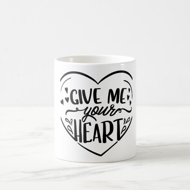 Taza De Café Dame tu corazón (Centro)