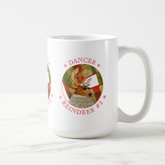 Taza De Café DANCER REINDEER Tall White Mug (Derecha)