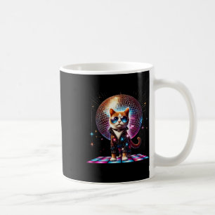 Taza De Café Dancing Cat Disco Ball Kitten Kitty Lover Funny Pa