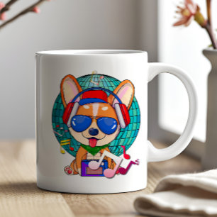 Taza De Café Dancing Corgi Kawaii Cute