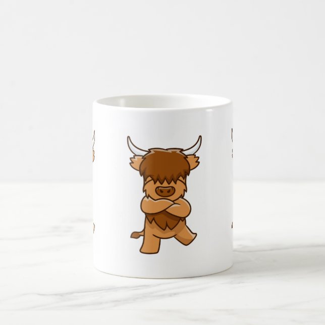Taza De Café Dancing Highland Moo Mug (Centro)