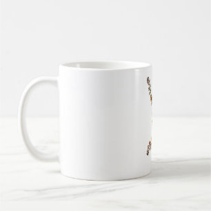 Taza De Café Dancing Skeleton Wildflower Botánico Halloween Ar