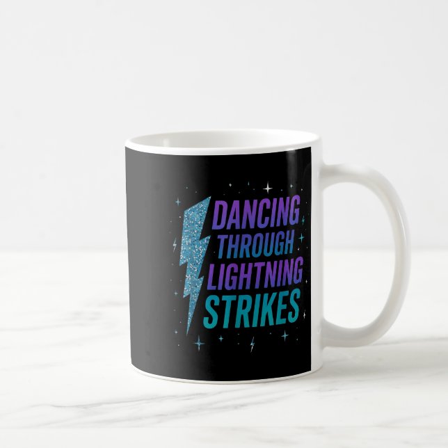 Taza De Café Dancing Through The Lightning Strike Dancer Motiva (Derecha)