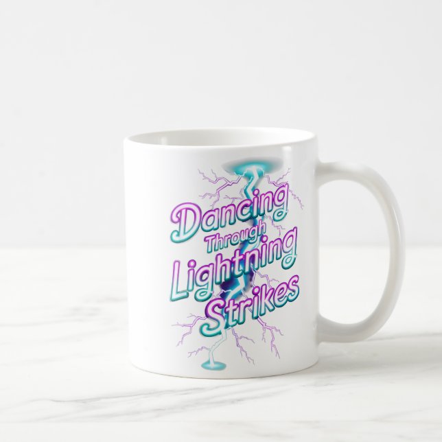Taza De Café Dancing Through The Lightning Strike Dancer Motiva (Derecha)