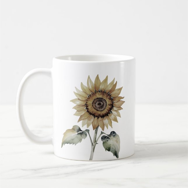 Taza De Café Dandelion Flower (Izquierda)