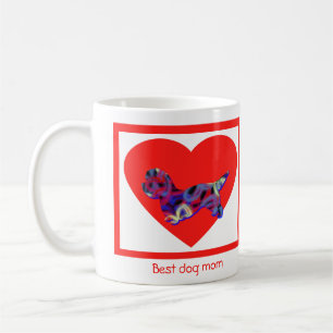 Taza De Café Dandie Dinmont Terrier Dog Valentine's Day Heart