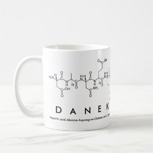 Taza De Café Danek peptide name mug